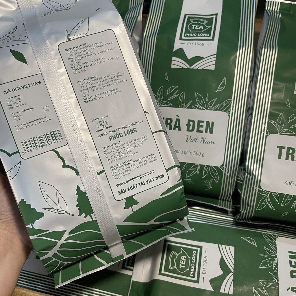 Trà đen Phúc Long túi 200g - 500g | Hàng công ty