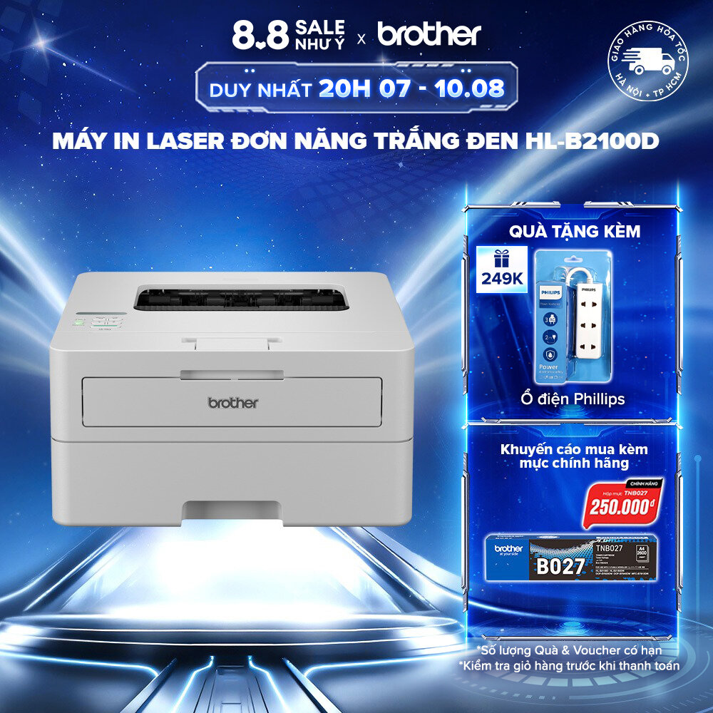 Máy in laser đơn năng trắng đen HL-B2100D