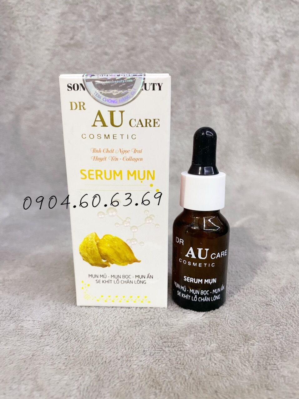 Serum mụn au dr au care 15ml tinh chất ngọc trai- huyết yến-collagen