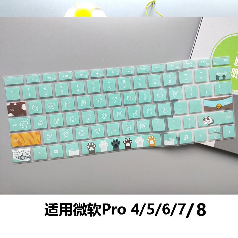 Phim bảo vệ bàn phím microsoft surface pro 7/6/5/4 chống bụi cho máy tính xách tay 2 dễ thương 3 nữ book2