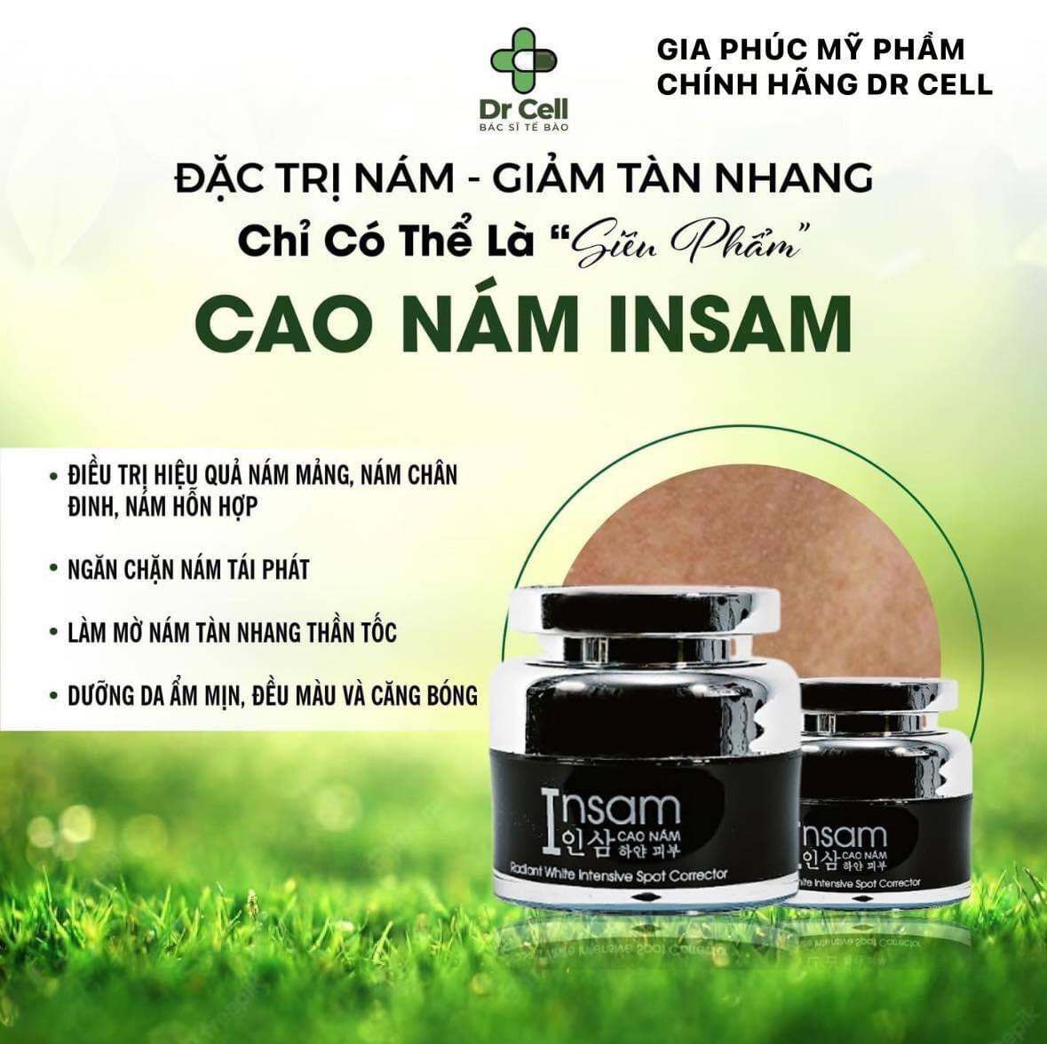 KEM ĐÊM CAO NÁM INSAM DR CELL MỜ NÁM TÀN NHANG NUÔI DƯỠNG TẾ BÀO MỚI CHO DA TRẮNG HỒNG KHỎE MẠNH HỘP 20GR