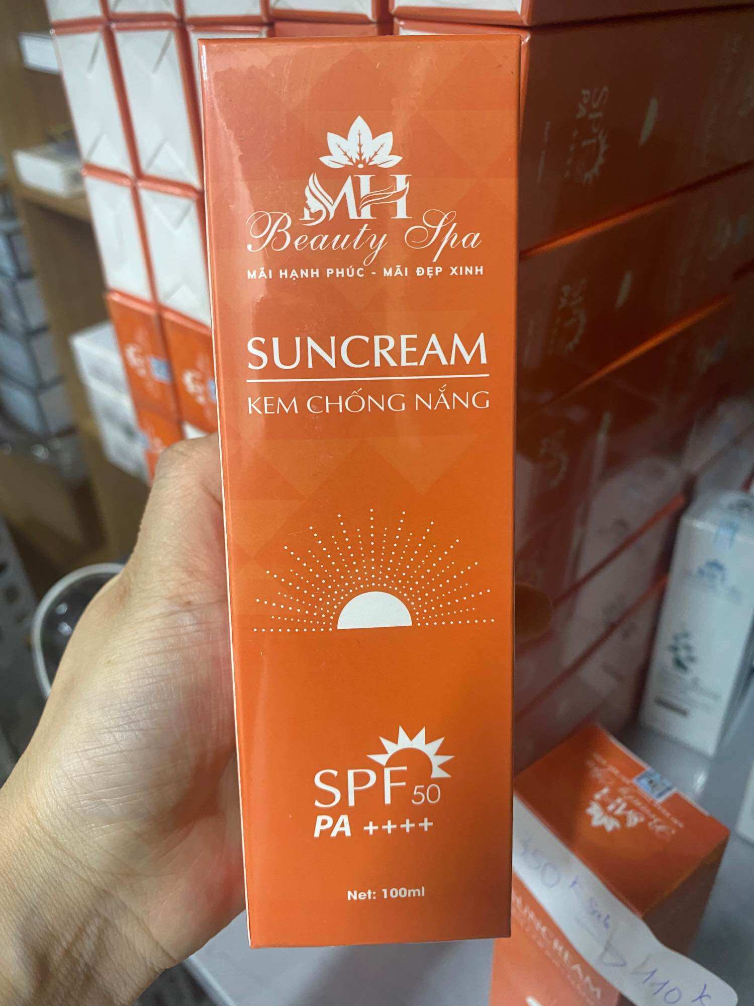  Kem chống nắng Mh spa 100ml 