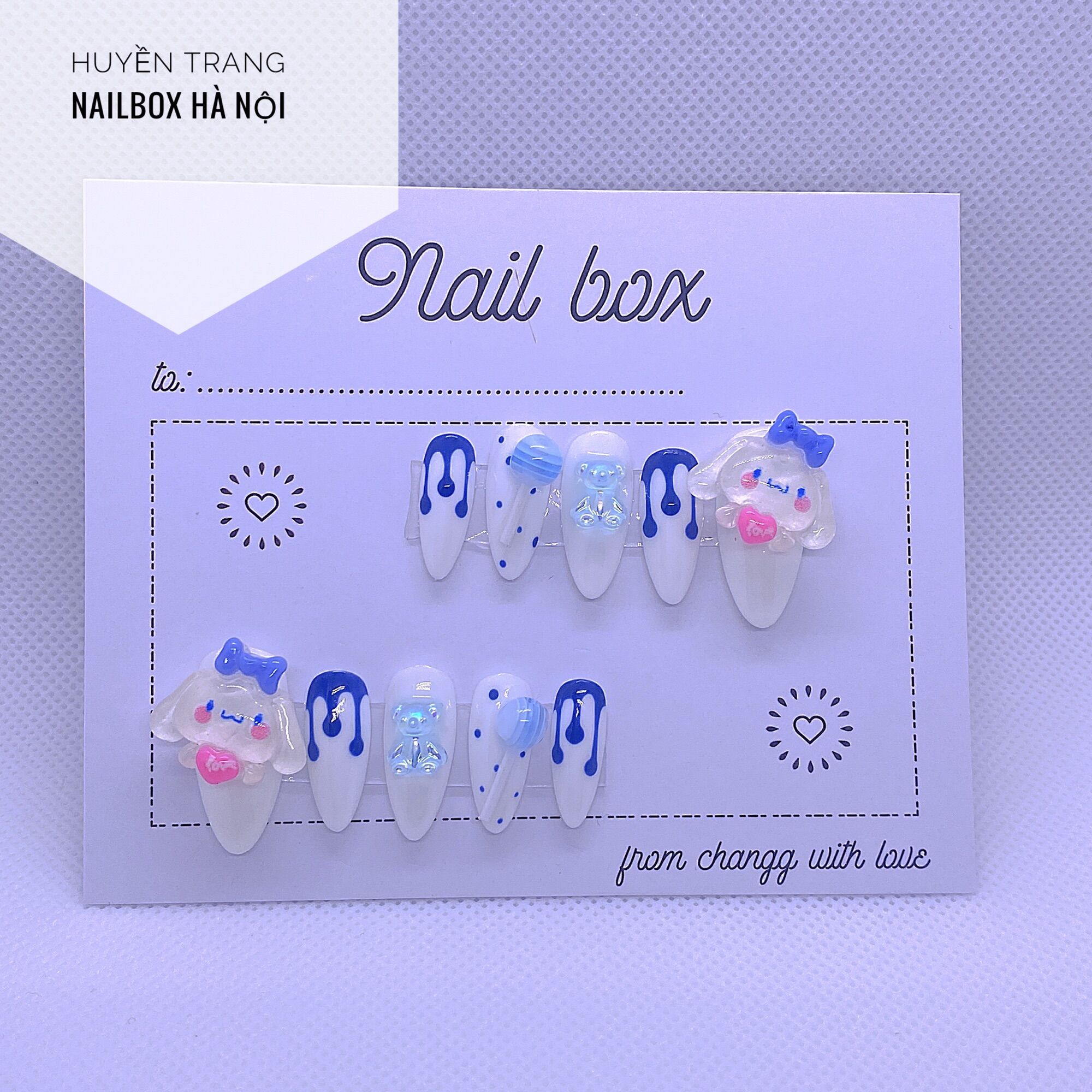 Nailbox thiết kế Huyền Trang siêu cute mã c01