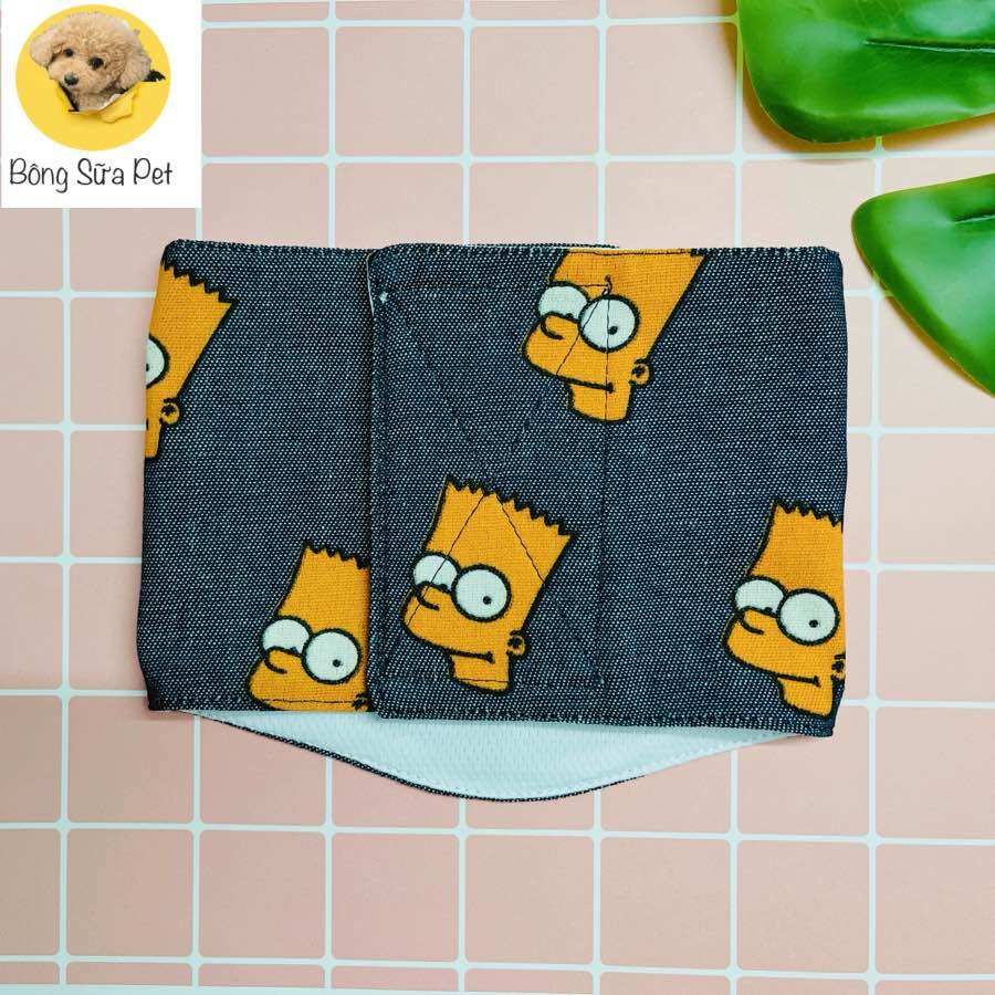 TÃ VẢI SIMPSON QUẤN BỤNG CHO CHÓ ĐỰC