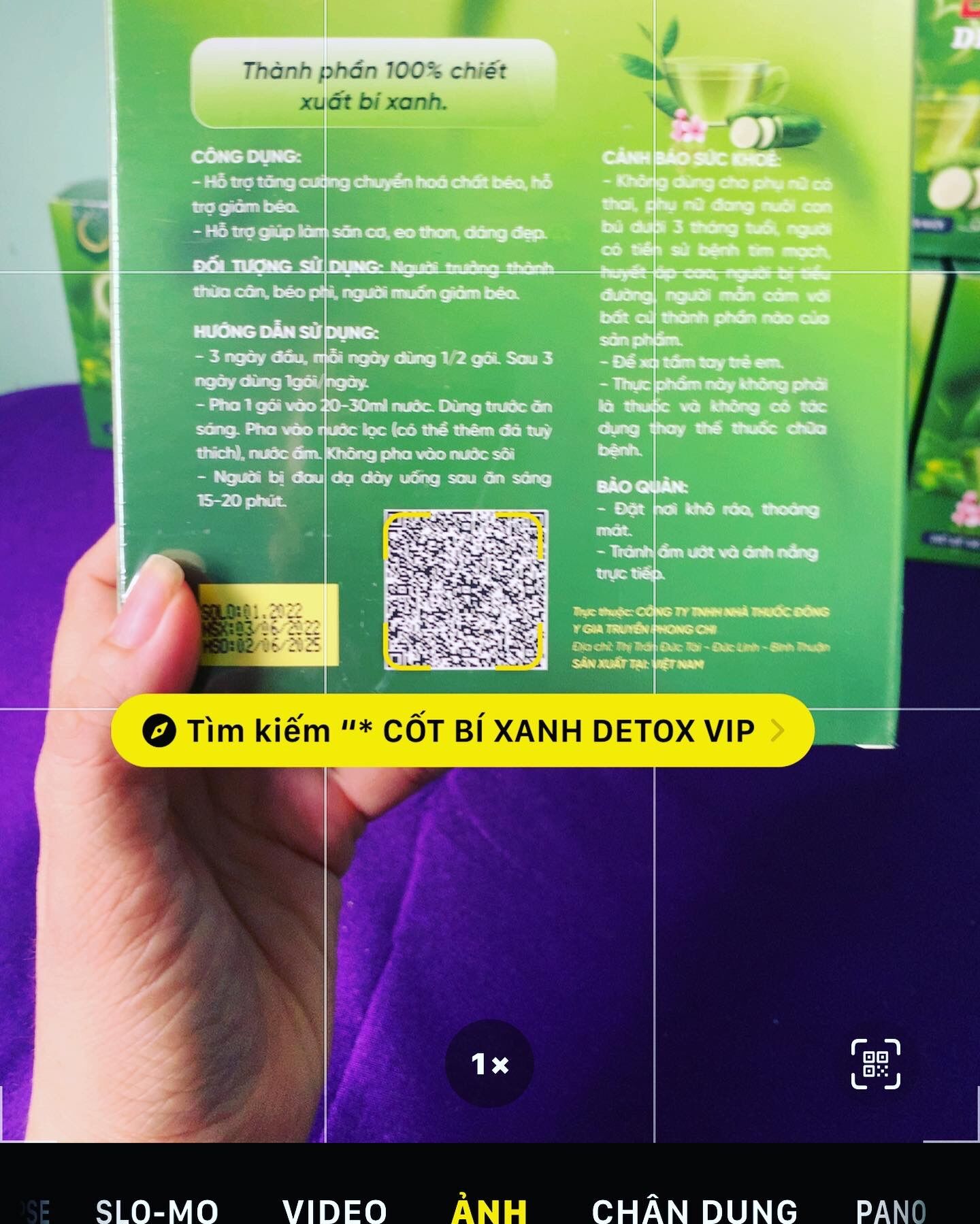 Giảm cân cốt bí xanh