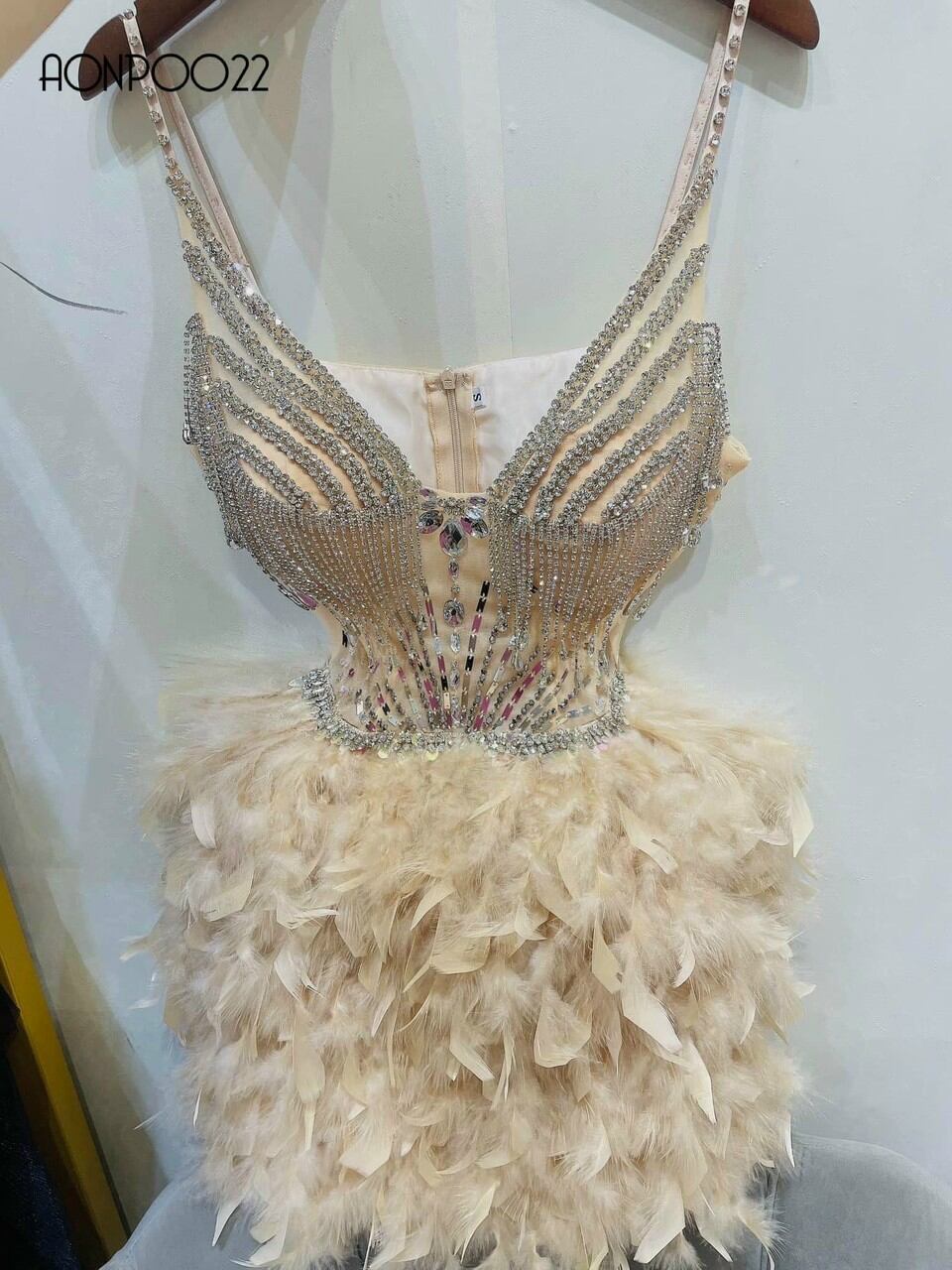ĐẦM BODY PHỐI ĐÁ TUA RUA (ảnh thật)