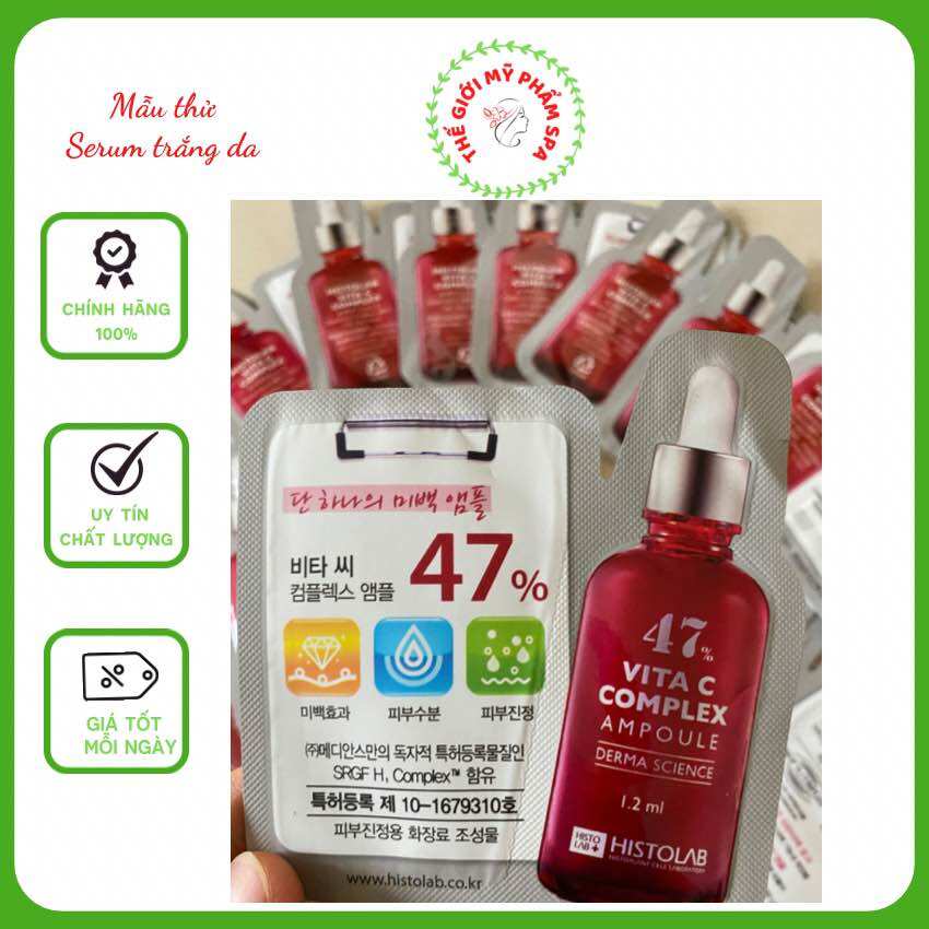Sample Histolab Serum 47 Trắng da Histolab - Complex Ampoule 47% Histolab | Thegioimyphamspa