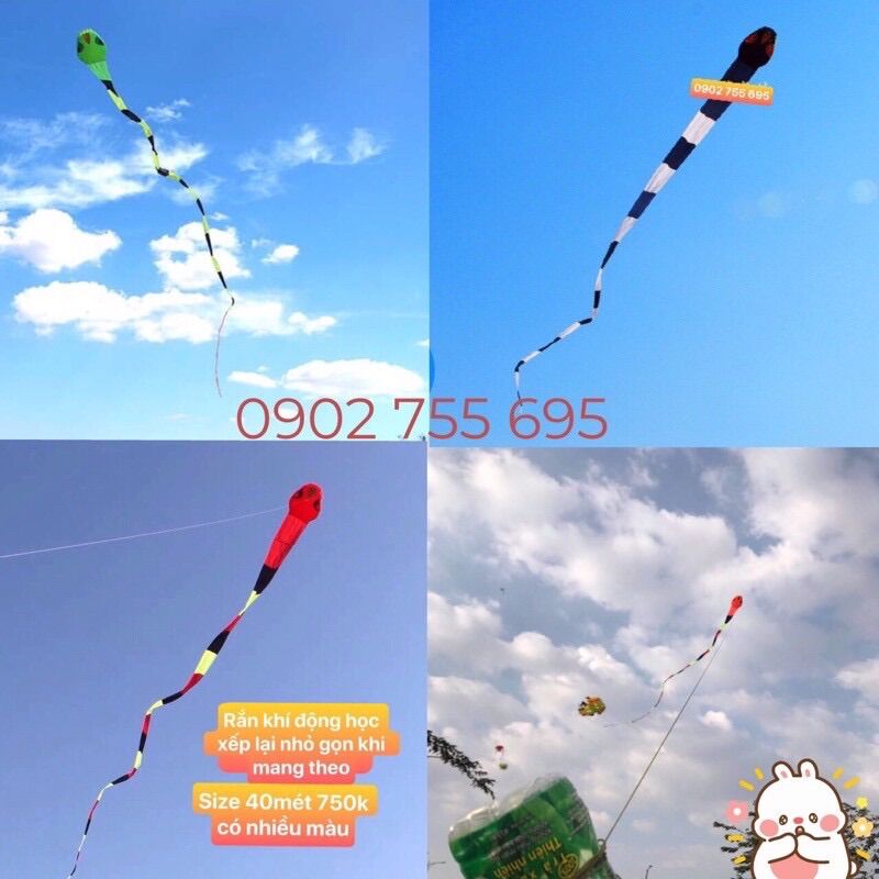 Diều khí động học rắn dài 40 mét