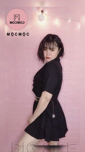 (SHOP TÁO ĐỎ BIGSIZE 50kg đến 90kg) set áo vest croptop và chân váy xếp ly