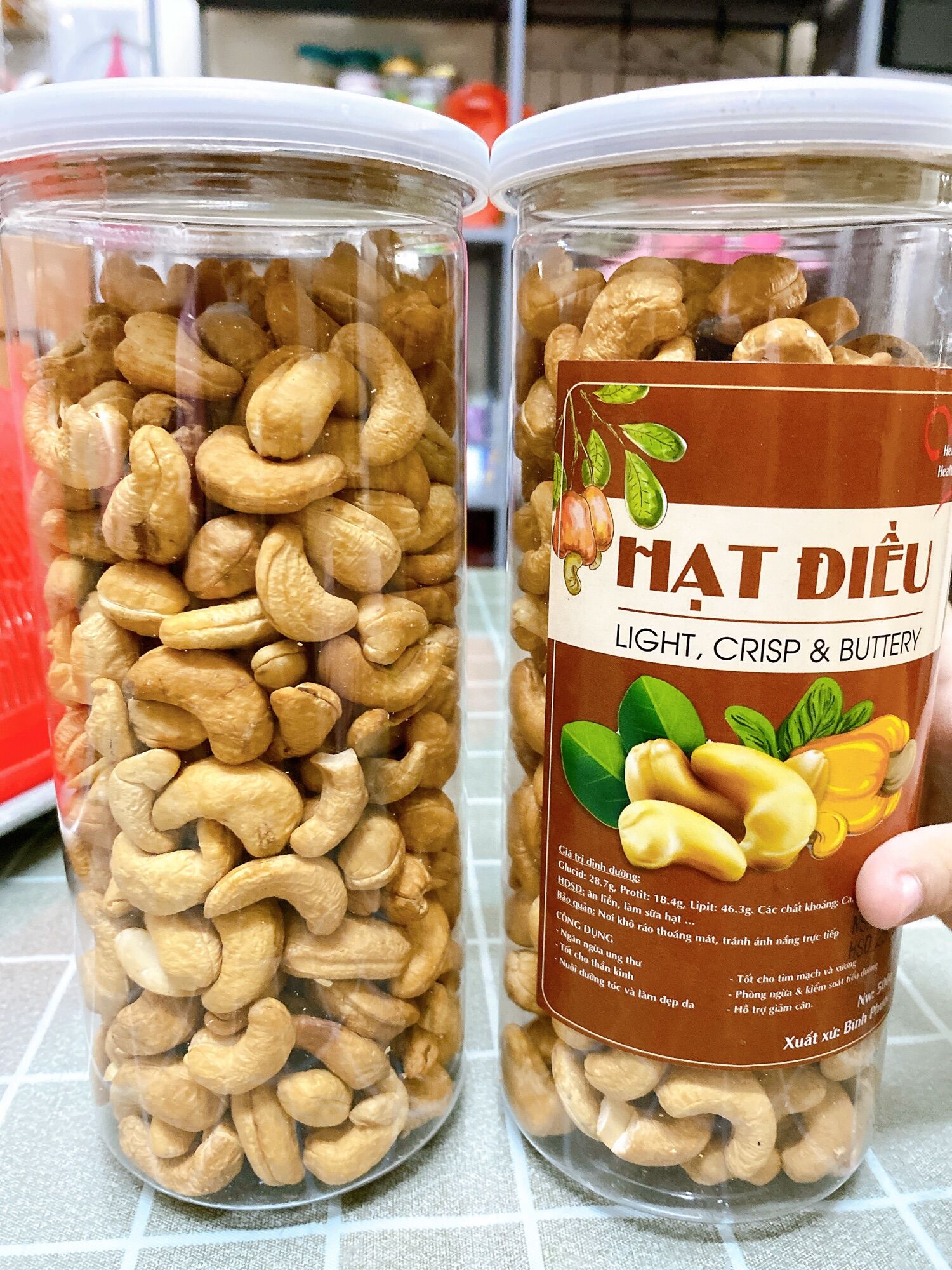 HẠT ĐIỀU NGUYÊN HẠT SẤY MỘC 500gr