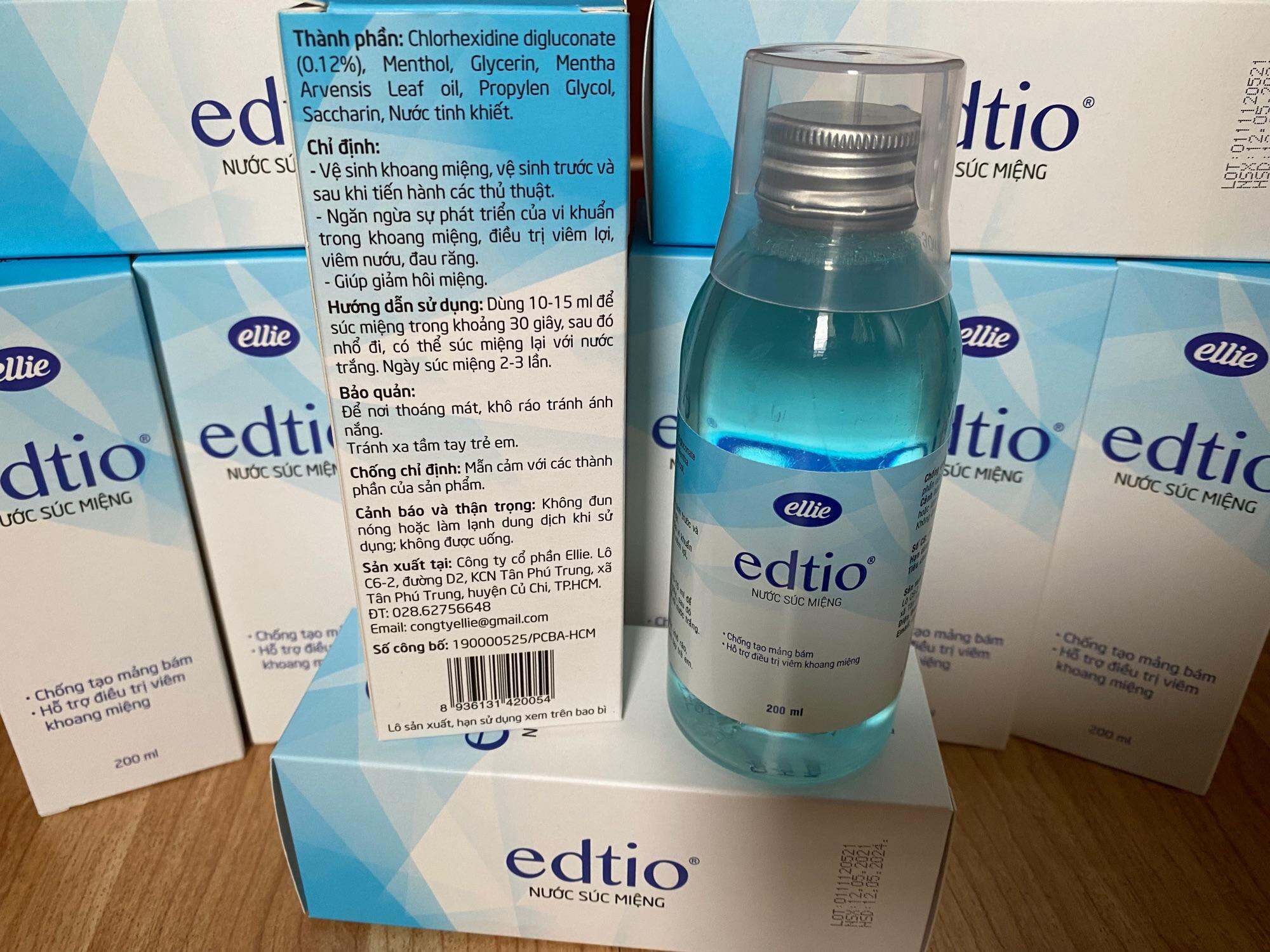 Nước súc miệng Edito 200ml