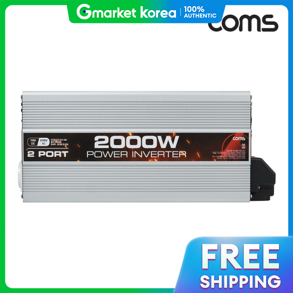 Coms | Pure Sine Wave 2000W Car Power Inverter for Camping Giá 19,226,900 Đồng*Miễn phí vận chuyển