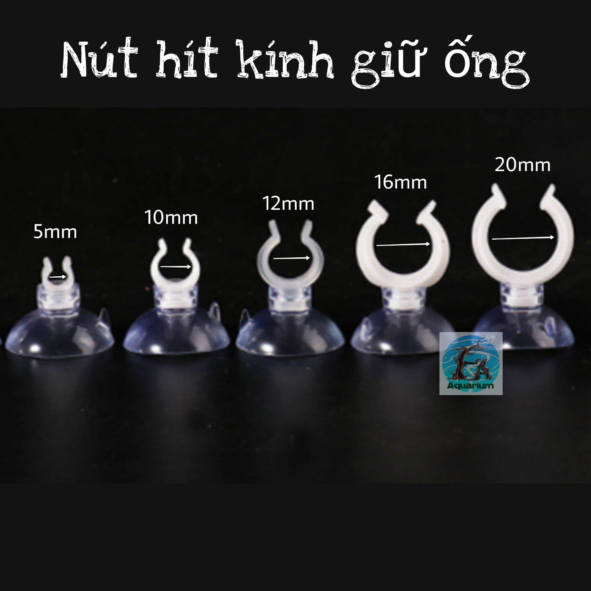 Combo 2 nút hít giữ ống hít kính fi5/10/12/16/20