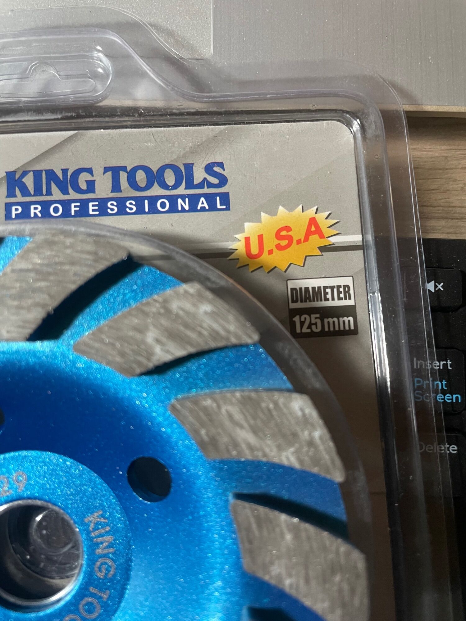 Chén mài (bát mài ) bê tông king tools 125mm