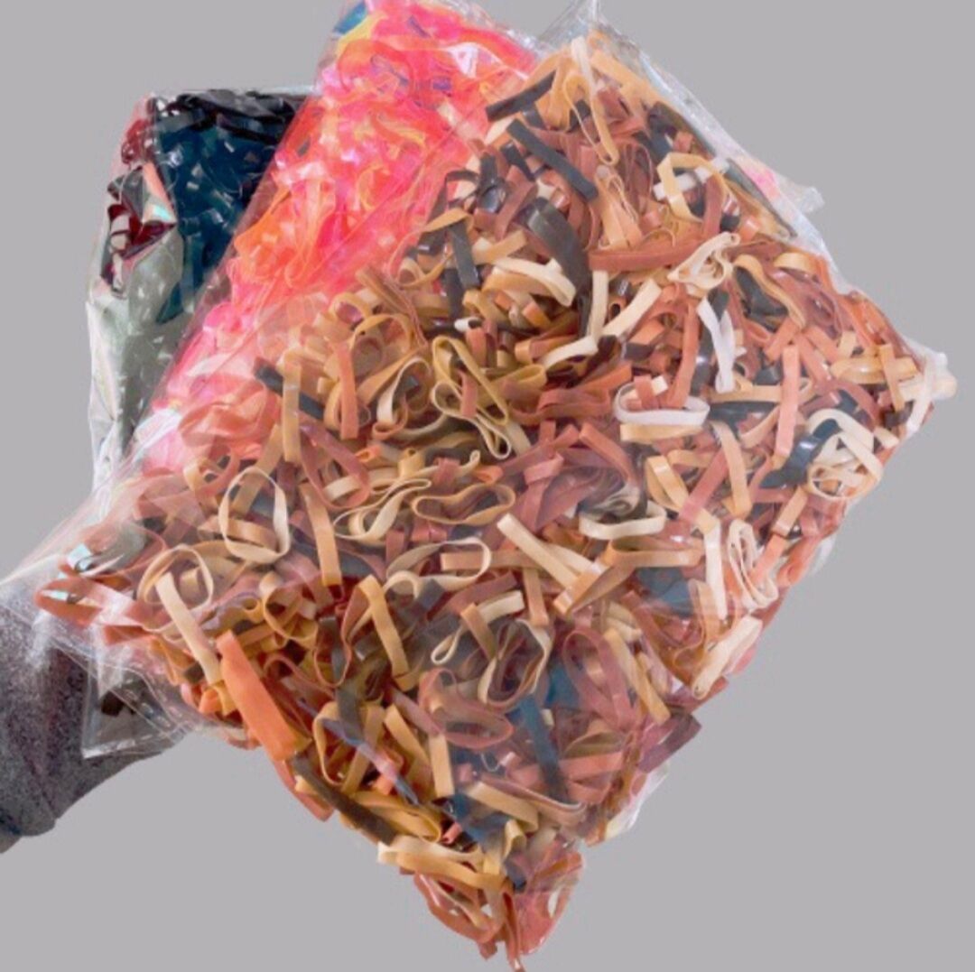 Gói 100g Thun Cột Tóc Nhiều Màu_Co Giản Tốt
