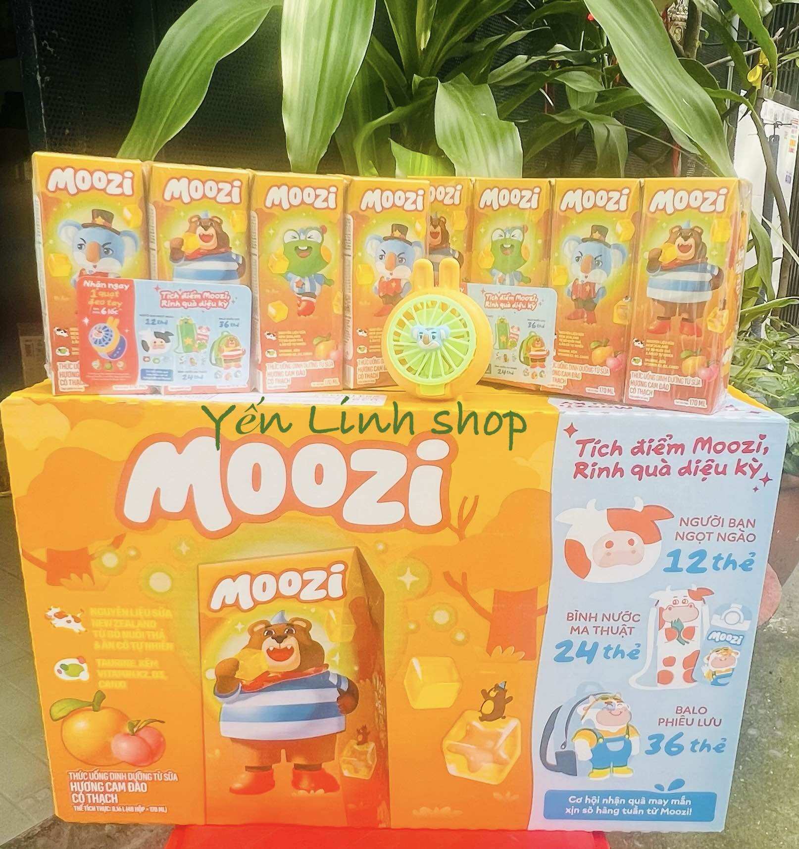 Thùng 48 hộp sữa thạch Moozi hương trái cây có thạch (48 hộp x 170ml) - 3