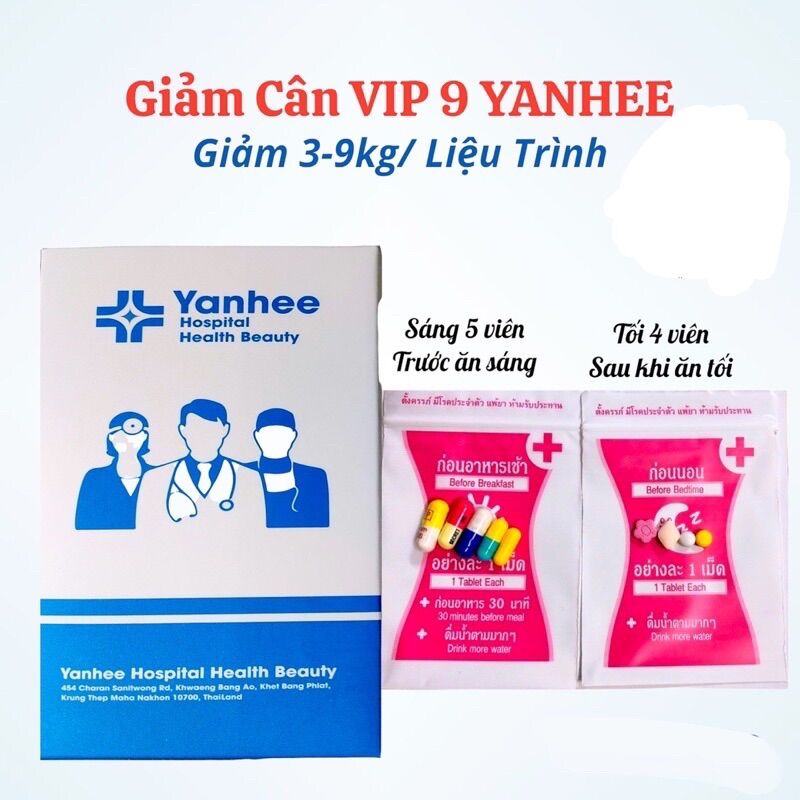 Giảm cân vip 9 plus yanhee 1 tuần