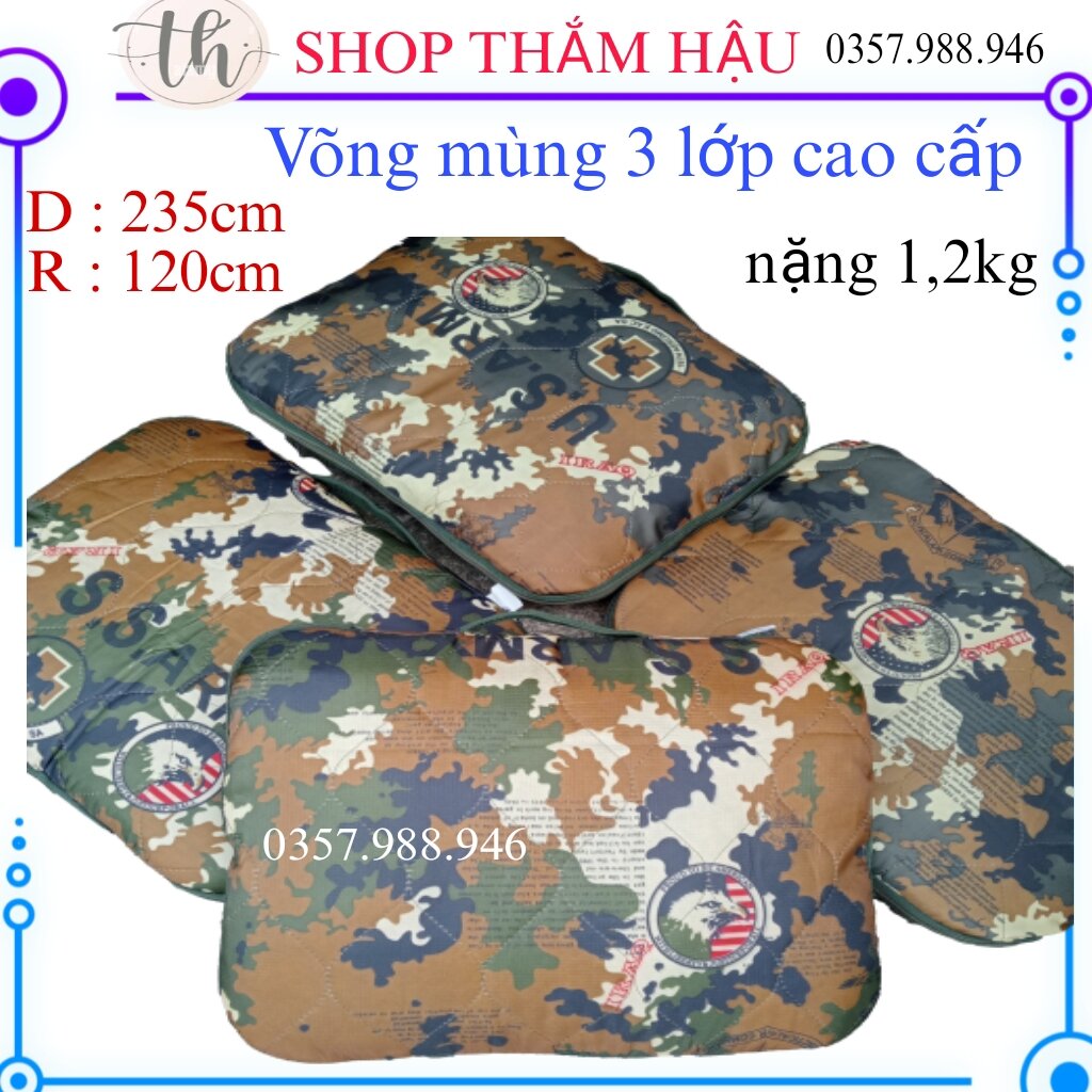 VÕNG DÙ MÙNG DÀY CAO CẤP DÀI 235CM, CHỐNG CÔN TRÙNG CỰC TỐT