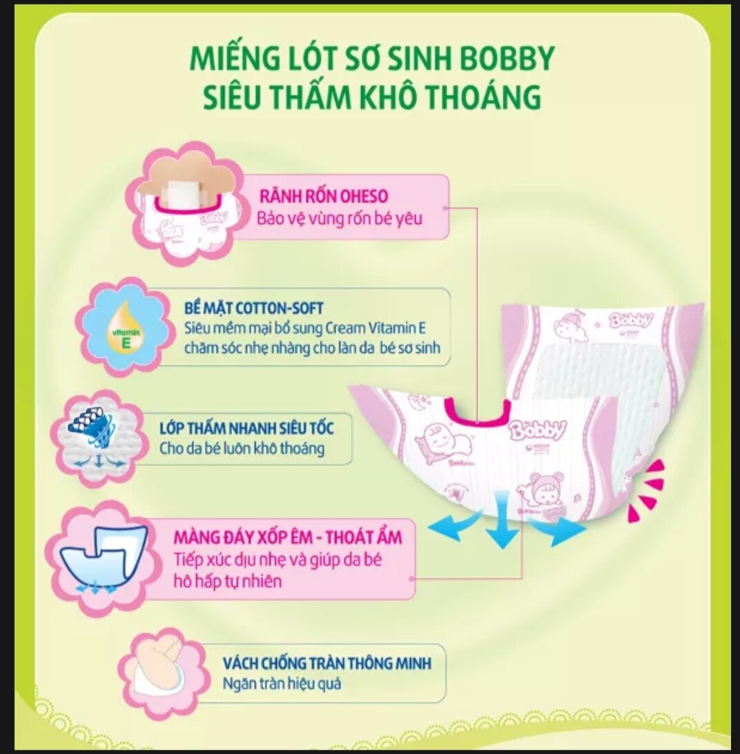 Tả Lót Xơ Sinh NB2.... 40 Miếng