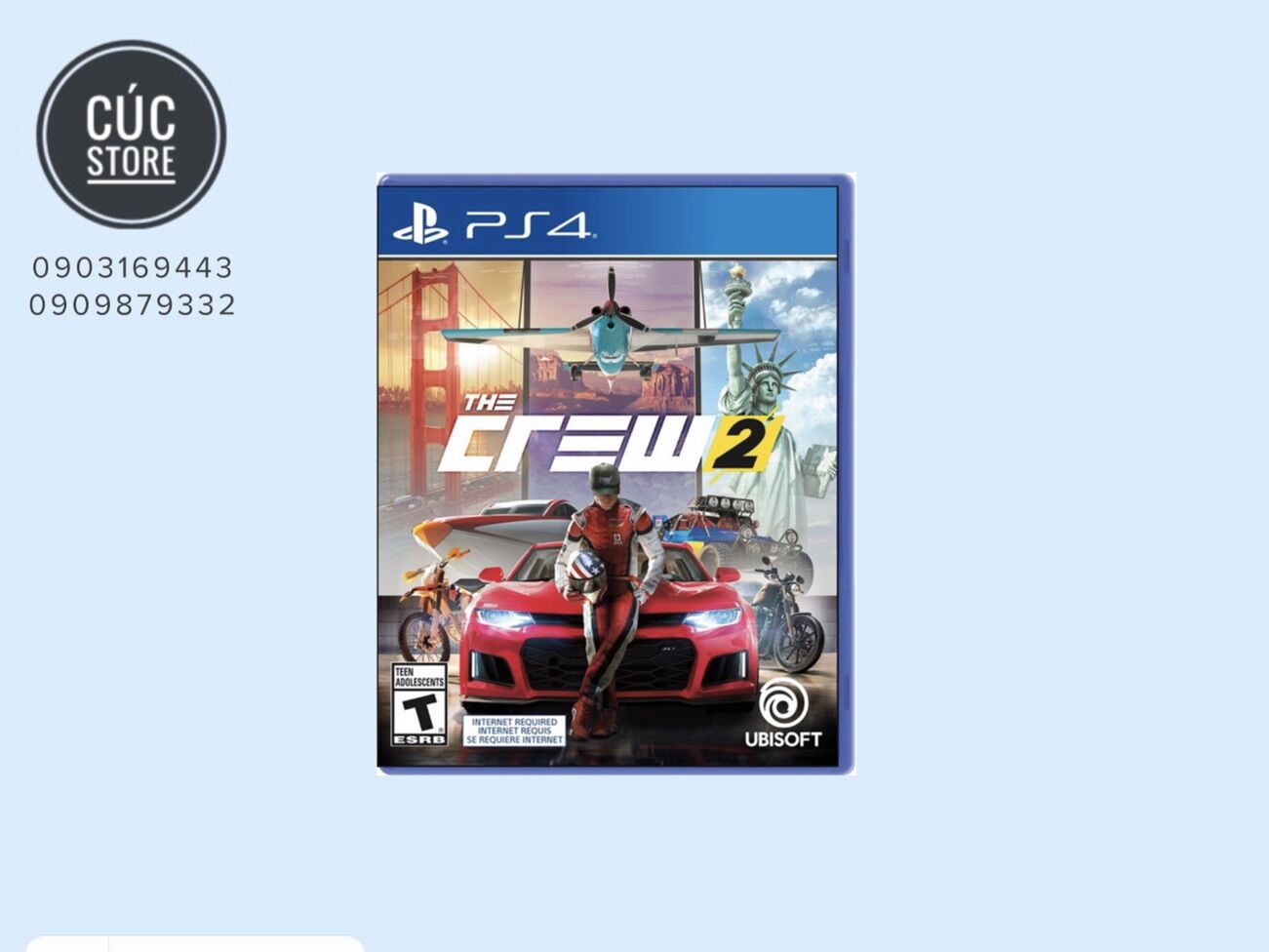Đĩa chơi game ps4: thew crew 2