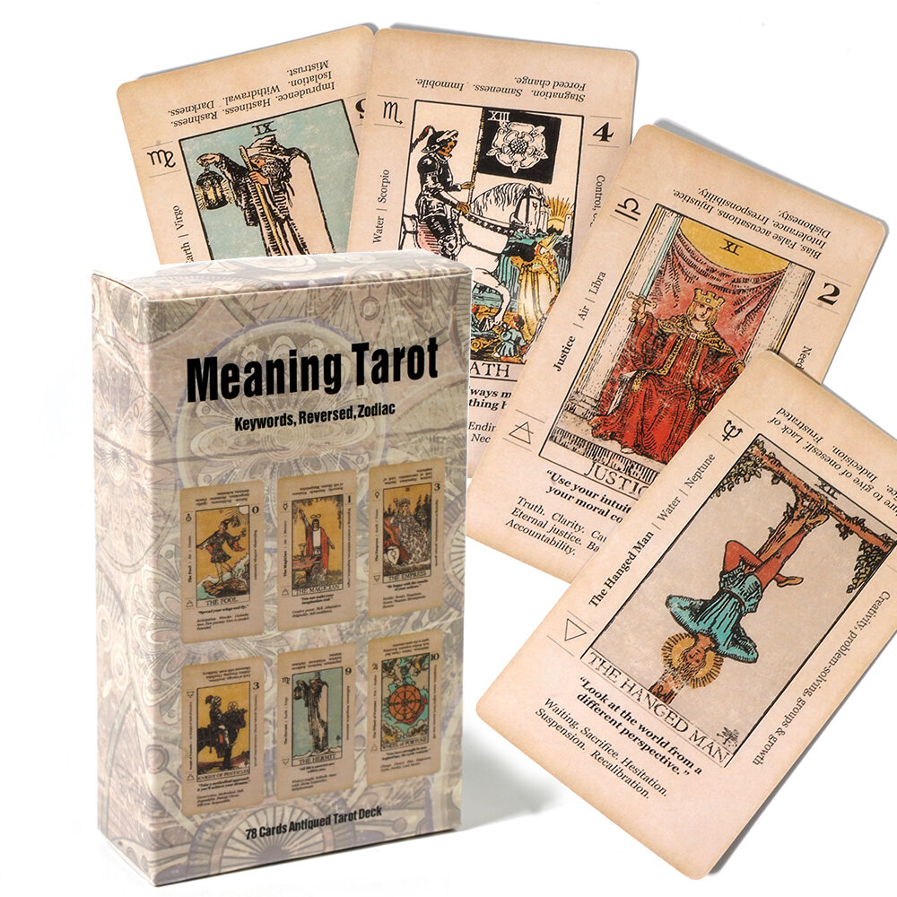 Bộ Bài Tarot 78 Lá Bài Dành Cho Người Mới Bắt Đầu Với Ý Nghĩa Từ Khóa Cổ Điển Để Học Tập - Trò Chơi 