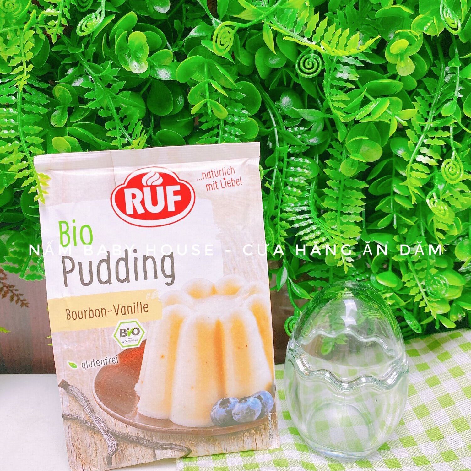 Hủ thuỷ tinh trứng làm pudding cho bé