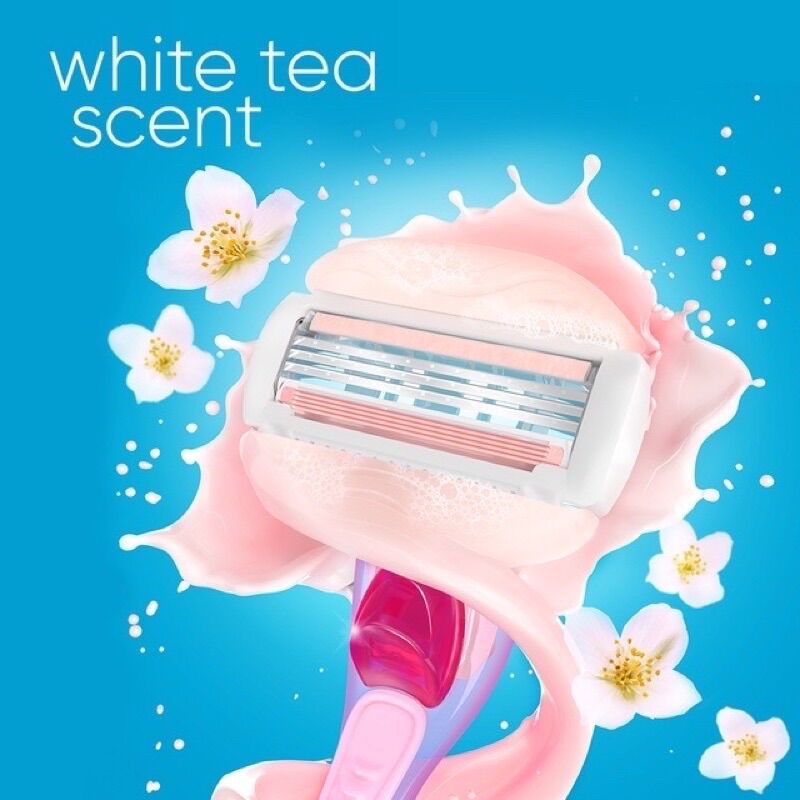 [Giá 1 chiếc] Dao cạo nữ 3 lưỡi Gillette Venus Comfortglide White Tea