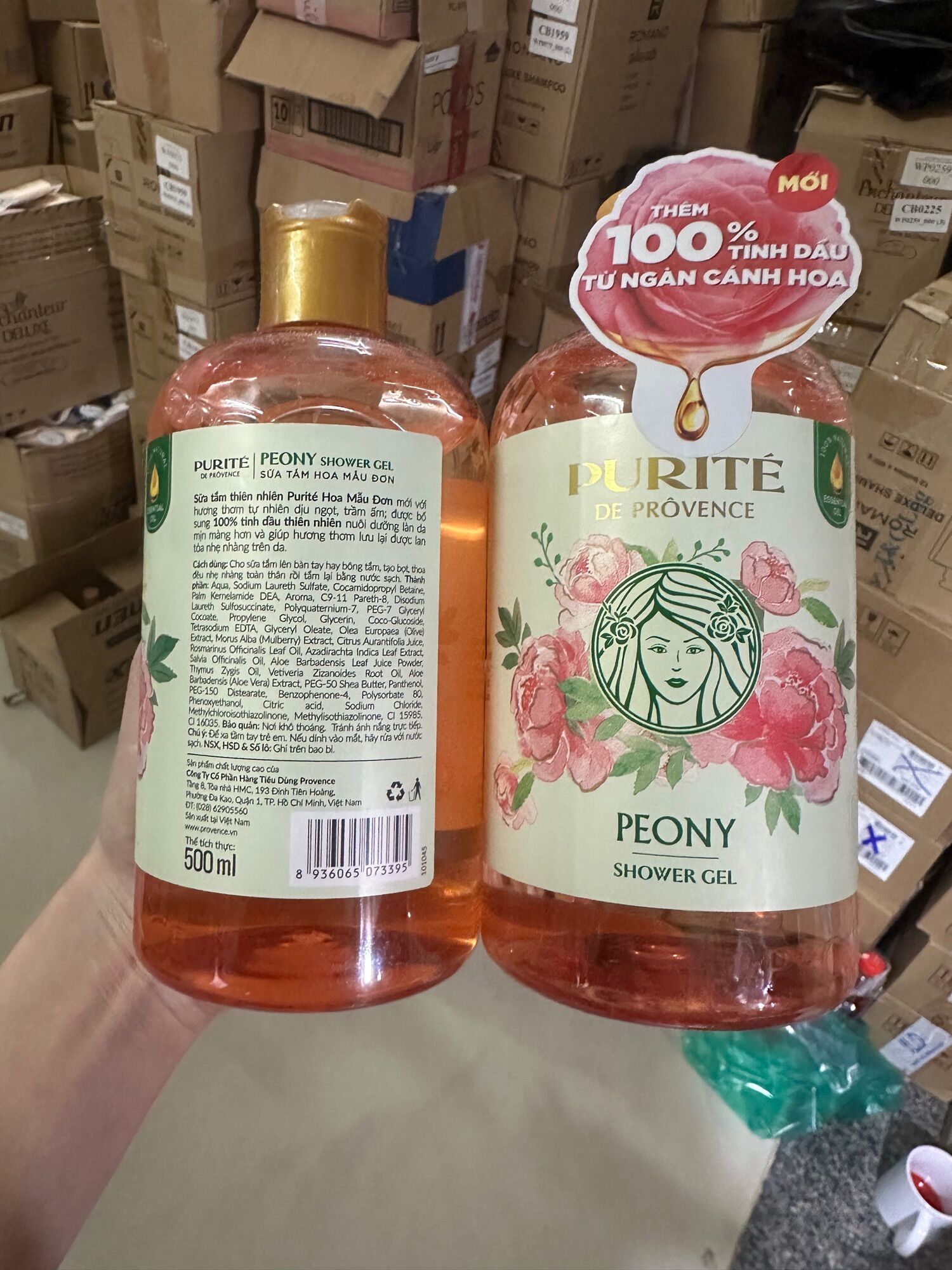 Sữa tắm purite de provence 850ml-500ml