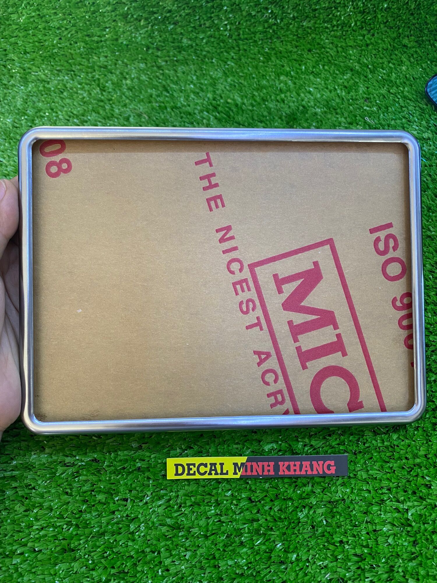 KHUNG BIỂN SỐ VIỀN INOX CAO CẤP ( bộ 3 món)