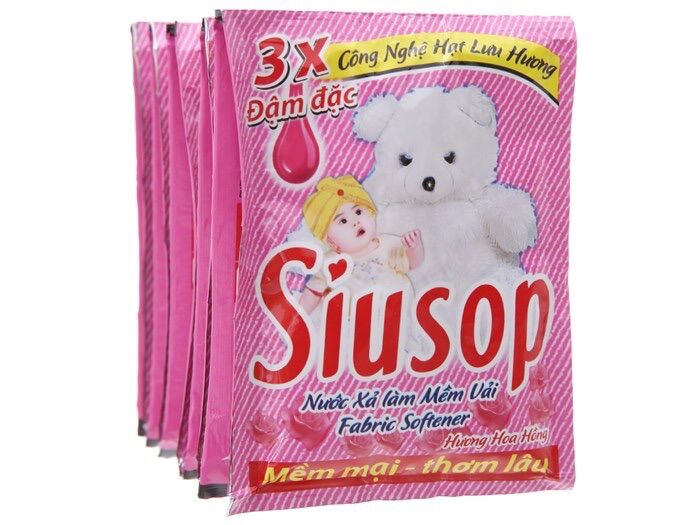 Dây 10 gói nước xả vải Siusop 3x đậm đặc 30ml
