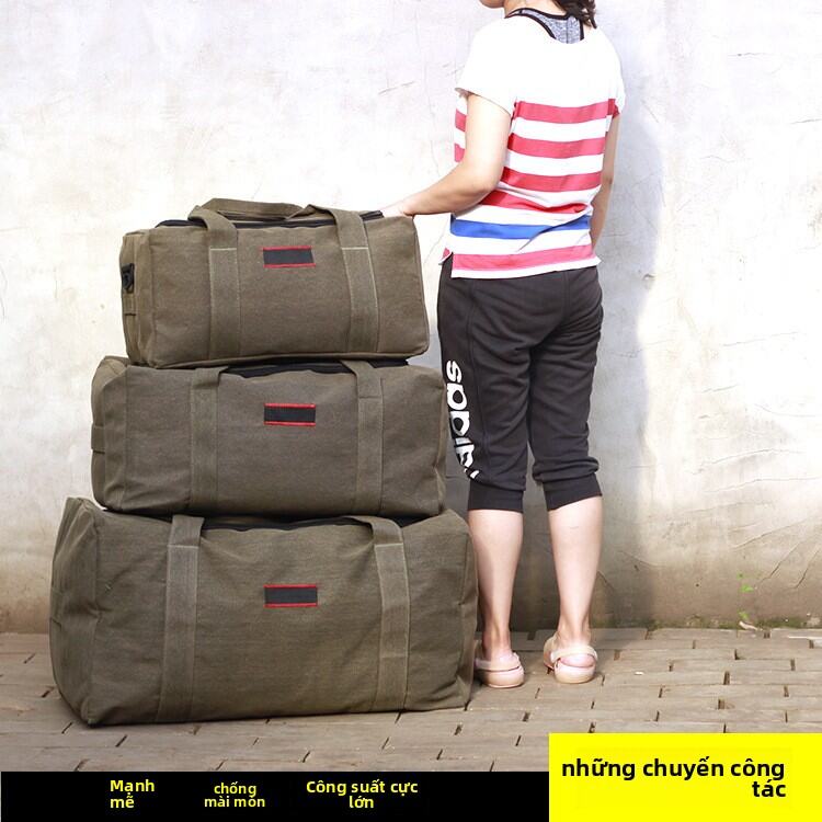 Túi Xách Vải Canvas Mỹ Cho Nam Và Nữ, Túi Du Lịch Nhẹ, Có Thể Gập Lại, Dung Tích Lớn, Túi Xách Du Lịch Thường Ngày