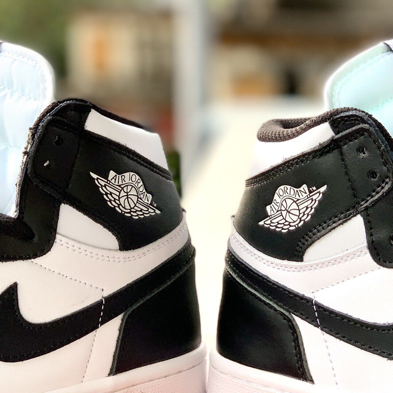 Giày Sneaker JD1 Panda đen trắng cổ cao