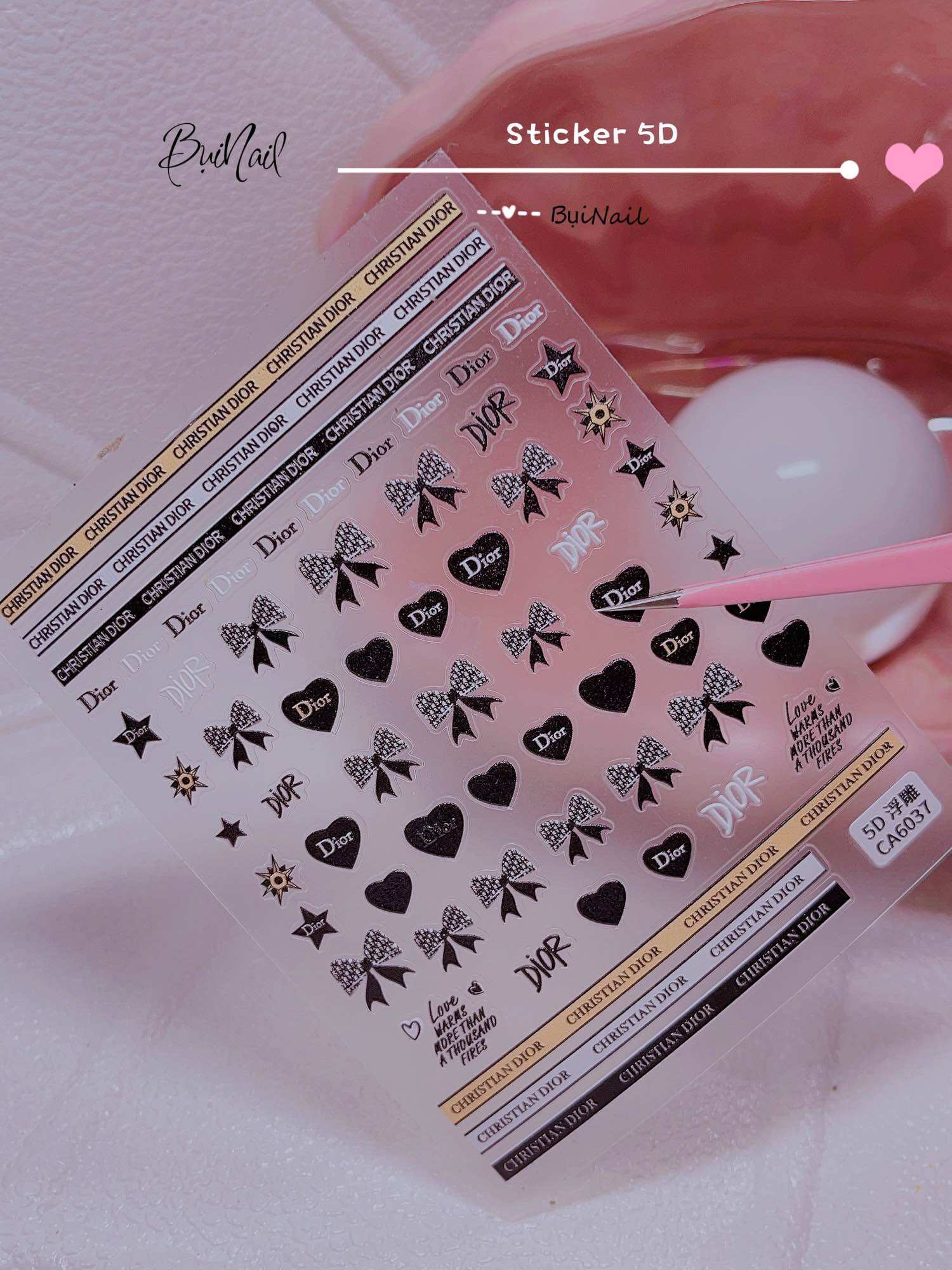 STICKER NỔI 5D MẪU MỚI