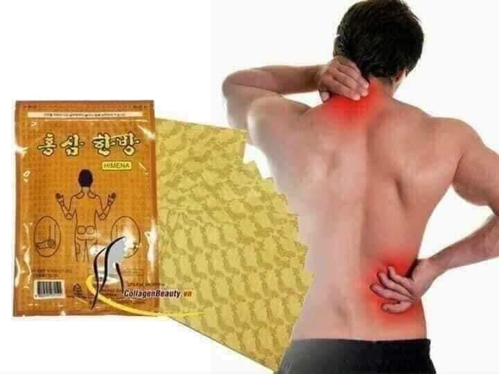 Cao dán hồng sâm trị nhức mỏi Himena gói 20 miếng
