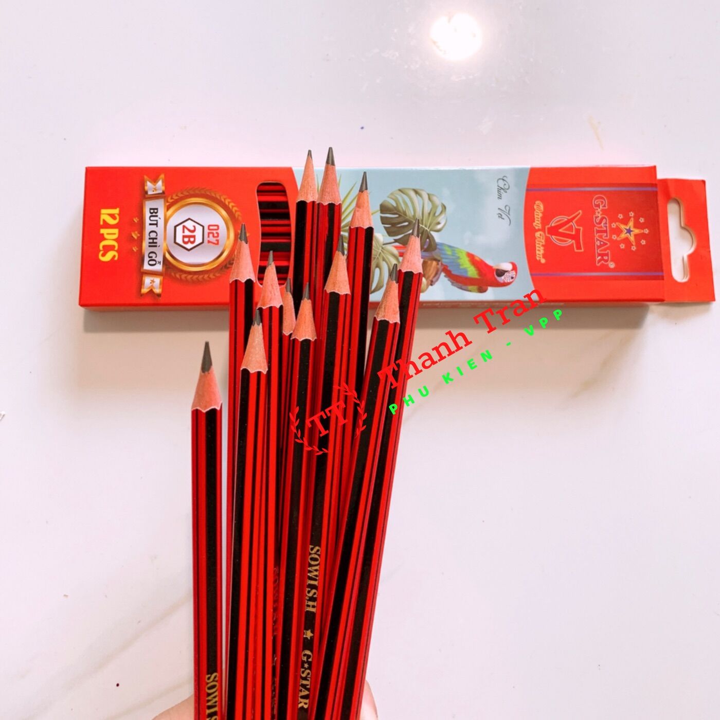 Hộp 12 cây bút chì 2B Gstar No.027