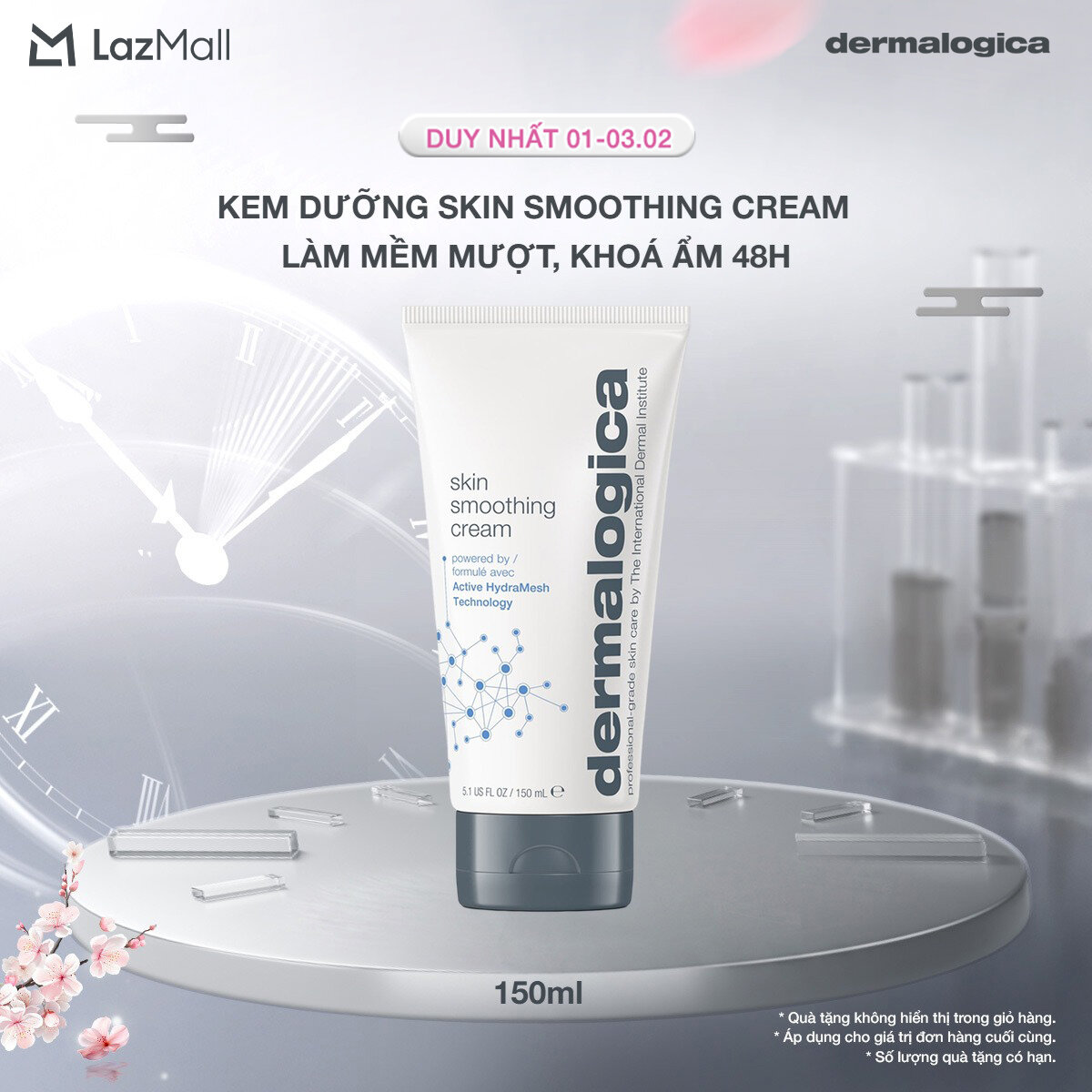 Kem dưỡng cấp ẩm liên tục 48h Dermalogica Skin Smoothing Cream Jumbo Size 150ml
