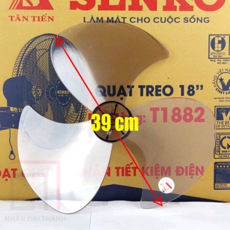 Cánh quạt 3 lá senko b3 - b4 cốt tròn