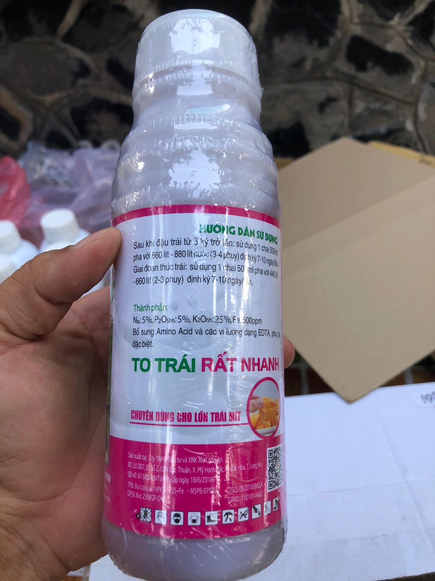 Gel lớn trái mít 500ml