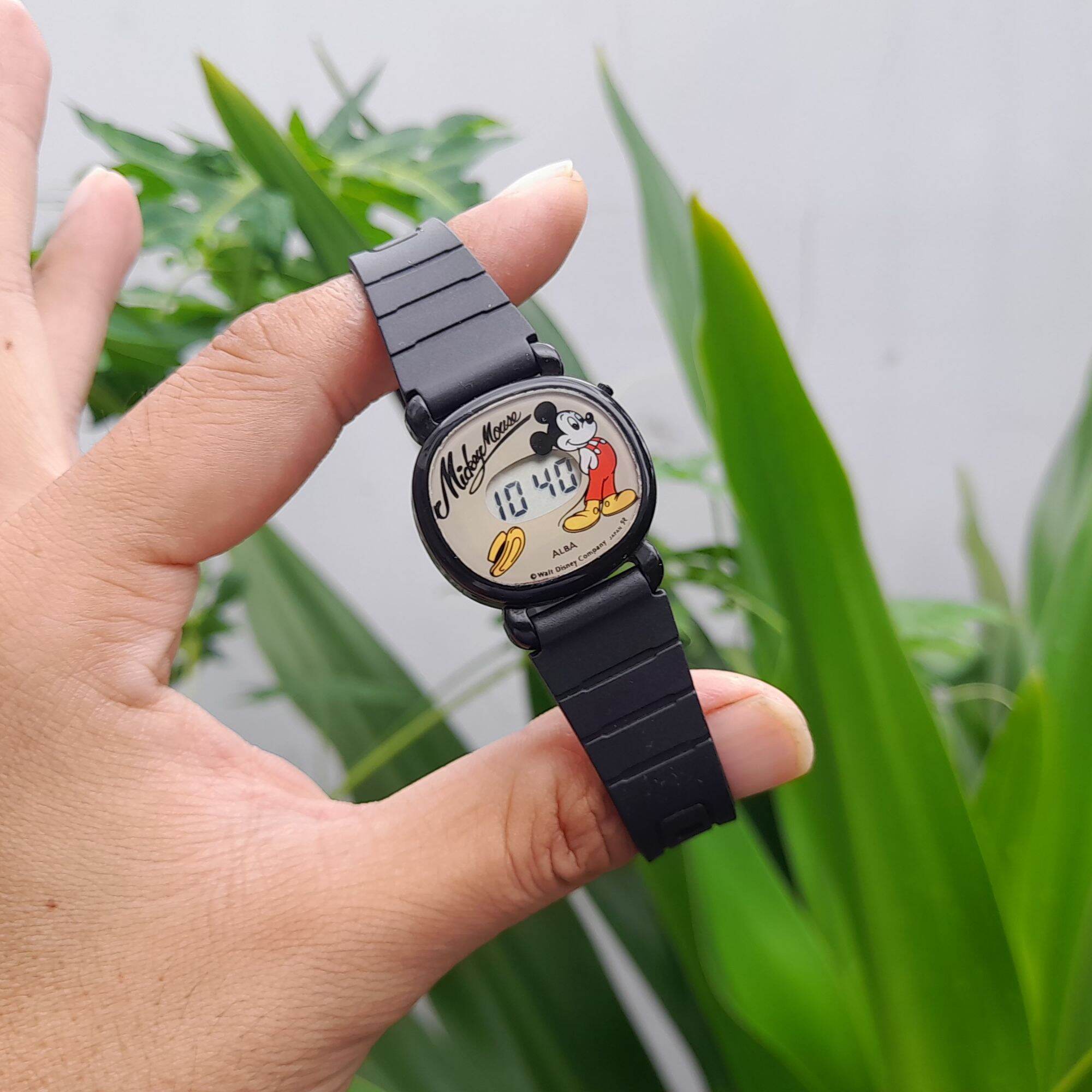 Đồng hồ điện tử Alba Mickey nhỏ xinh Vintage cho các bạn Nữ