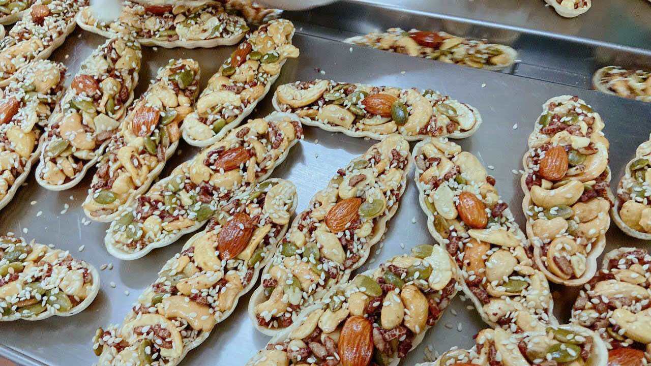 [HCM] 1KG Bánh Thuyền Mix hạt dinh dưỡng,thơm ngon dùng ăn sáng ăn kiêng, healthy