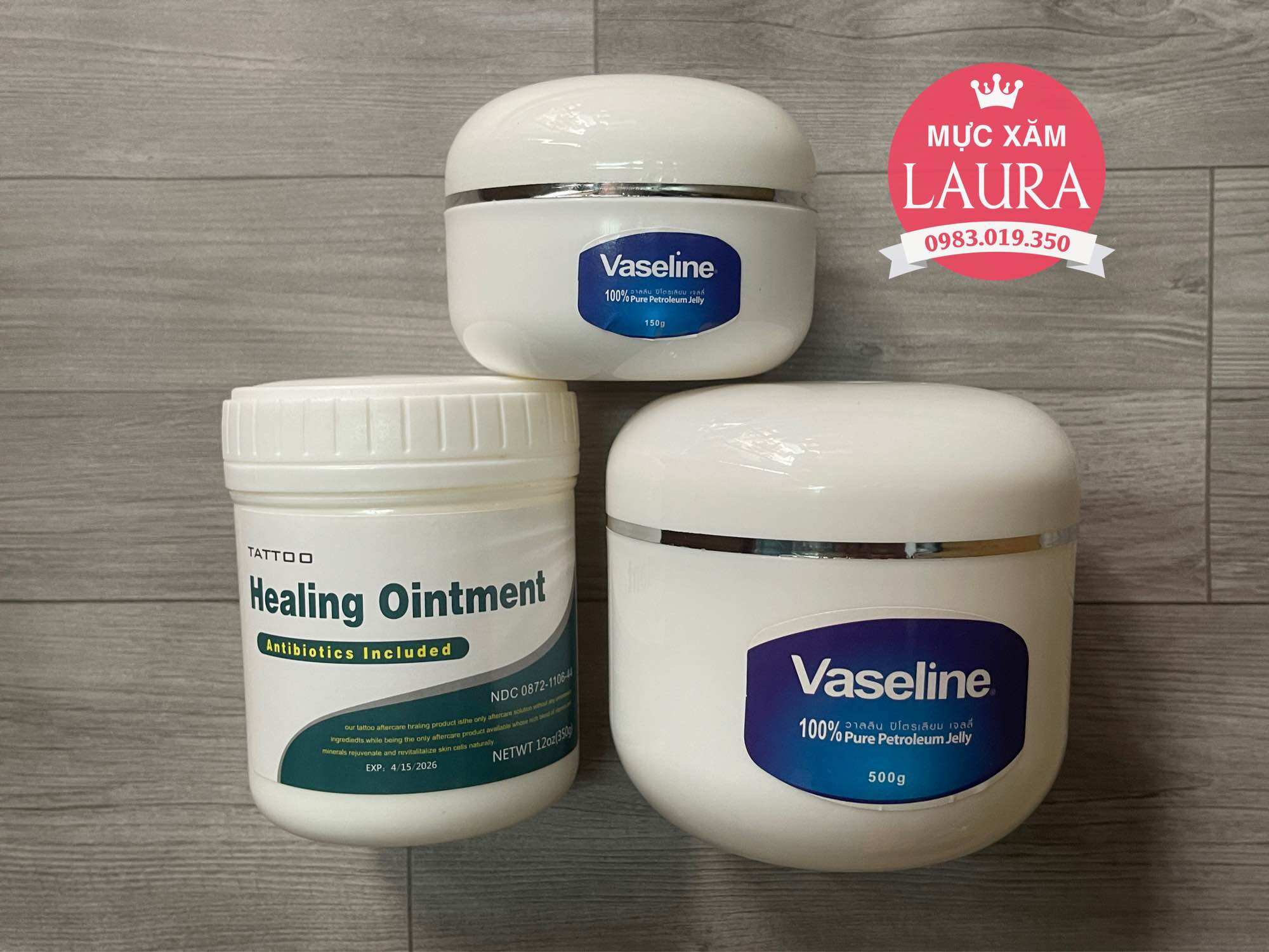 Vaseline dùng dưỡng ẩm da, phun xăm, tattoo