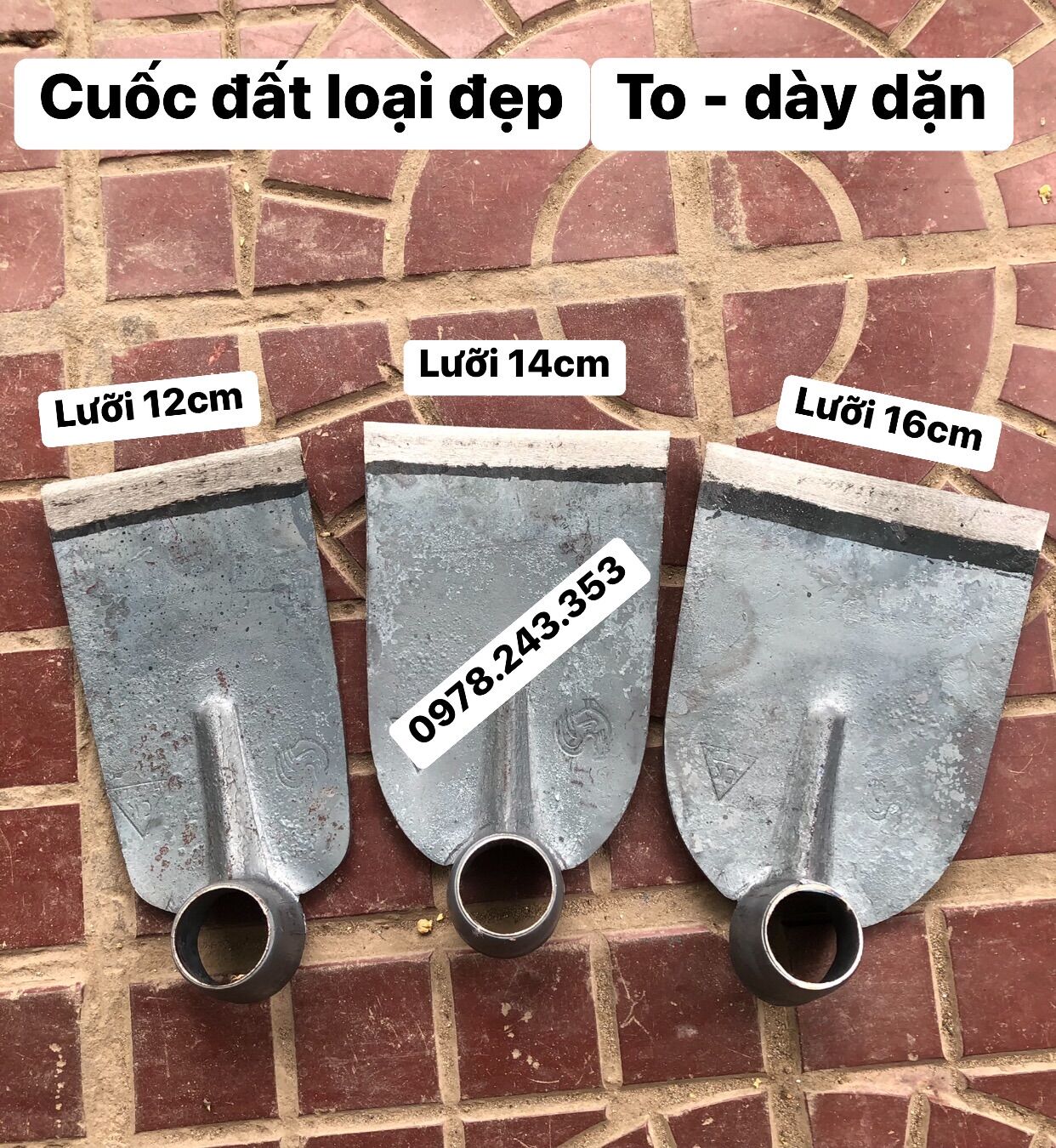 Cuốc đất dày dặn- cuốc loại đẹp hàng loại 1
