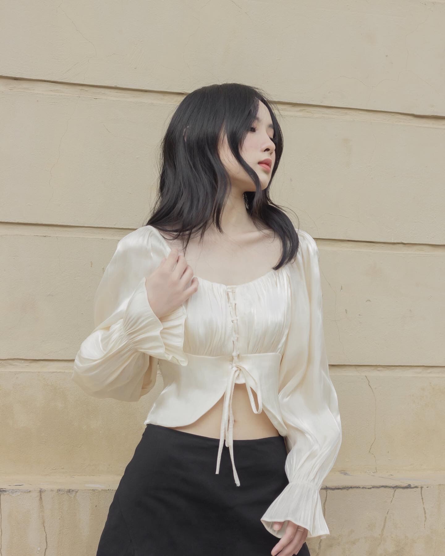 LANIE Áo lụa organza kiểu CLARA ORGANZA TOP
