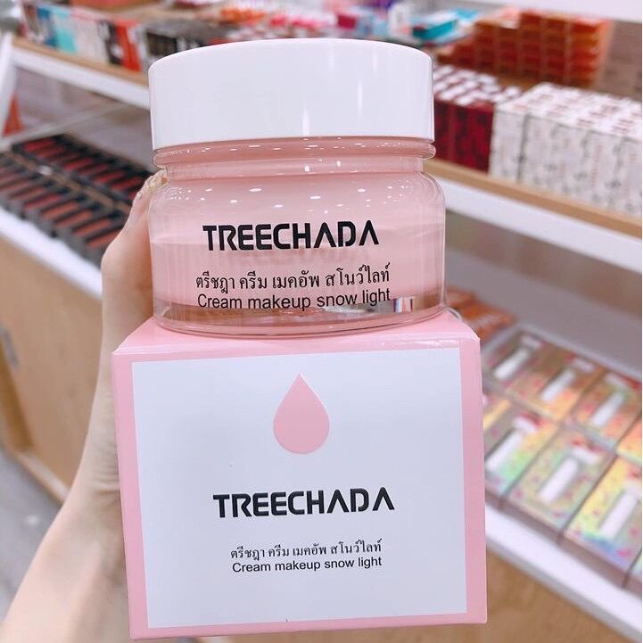 Kem makeup trang điểm treechada trắng hồng da thái lan 50g