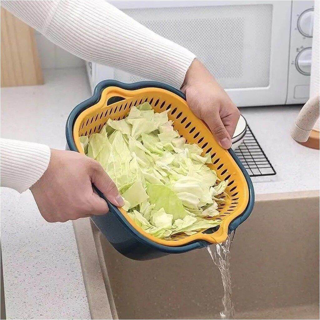 Sét 6 Rổ ,Chậu Rửa Đa Năng Loại Vuông