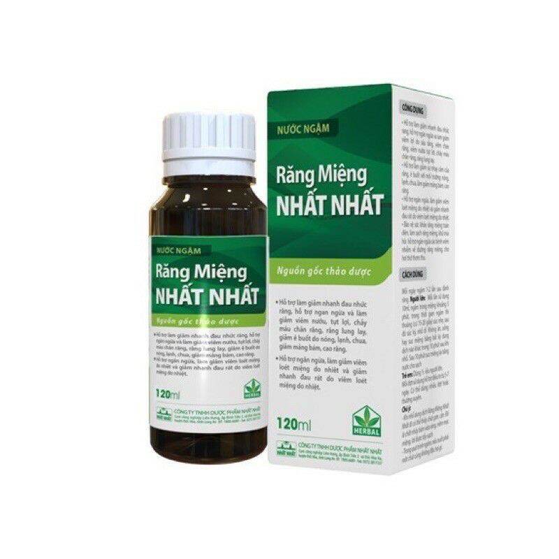[HCM]NƯỚC NGẬM RĂNG MIỆNG NHẤT NHẤT chai 120ml