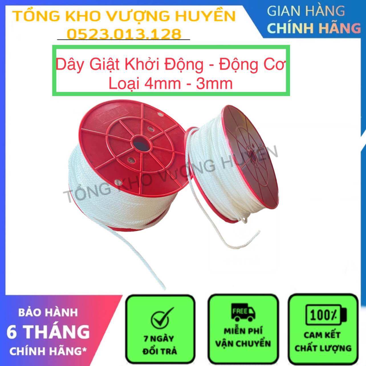 Dây giật khởi động máy cưa xích - máy cắt cỏ - máy phát điện