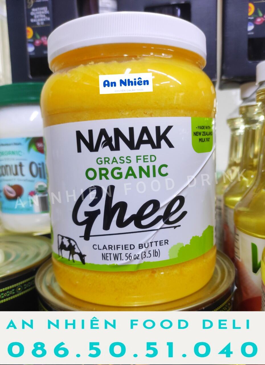 Bơ Hữu Cơ Ghee Organic hiệu Nanak 3.5KG American