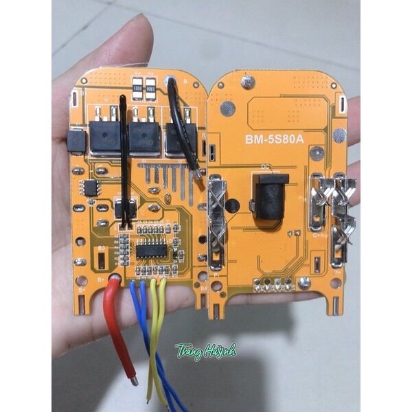 Mạch 5s makita 3 fet lớn 80a tải cao. mạch chạy cho máy 3 chân ko phải Hàn diot