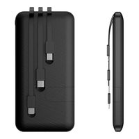 Pin Sạc Dự Phòng Sạc Nhanh Có Dây Trong 10000mAh